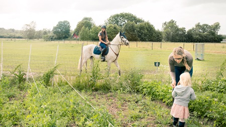 girl riding horse